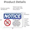 Signmission Do Not Climb Ladder! Roof Access Sign, Vinyl Decal, 7in W x 5in L, 2PK OS-2PACK-NS-D-57-L-11098 - alternate 3